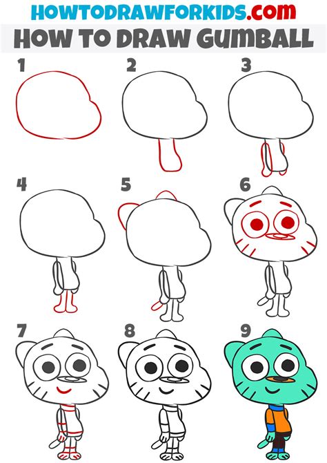 how to draw gumball characters|How to draw The Amazing World of Gumball。